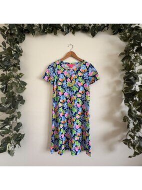 Lilly Pulitzer x Disney Cody Short Sleeve Mini Dress Mickey Minnie Multi Sz XS